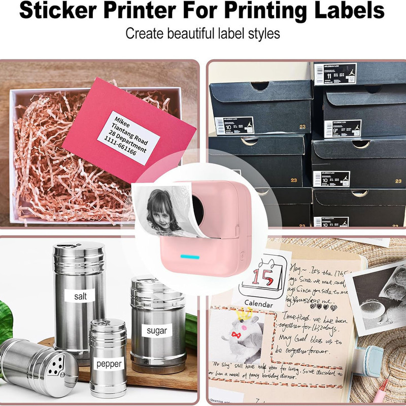 پرینتر لیبل زن ناب سل مدل پرتابل حرارتی شارژی کد NAAB001