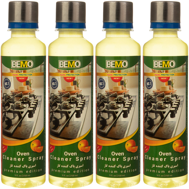 مایع پاک کننده فر و گاز بمو مدل NANO حجم 250 میلی لیتر بسته 4 عددی