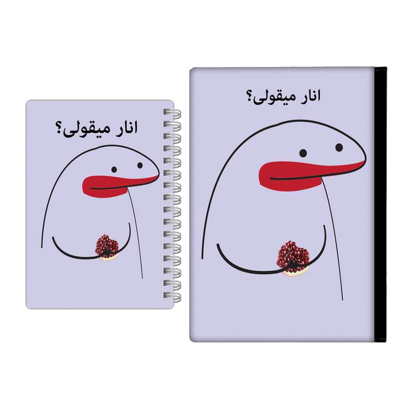 کلاسور مدل میقولی کد 2408 به همراه دفترچه یادداشت