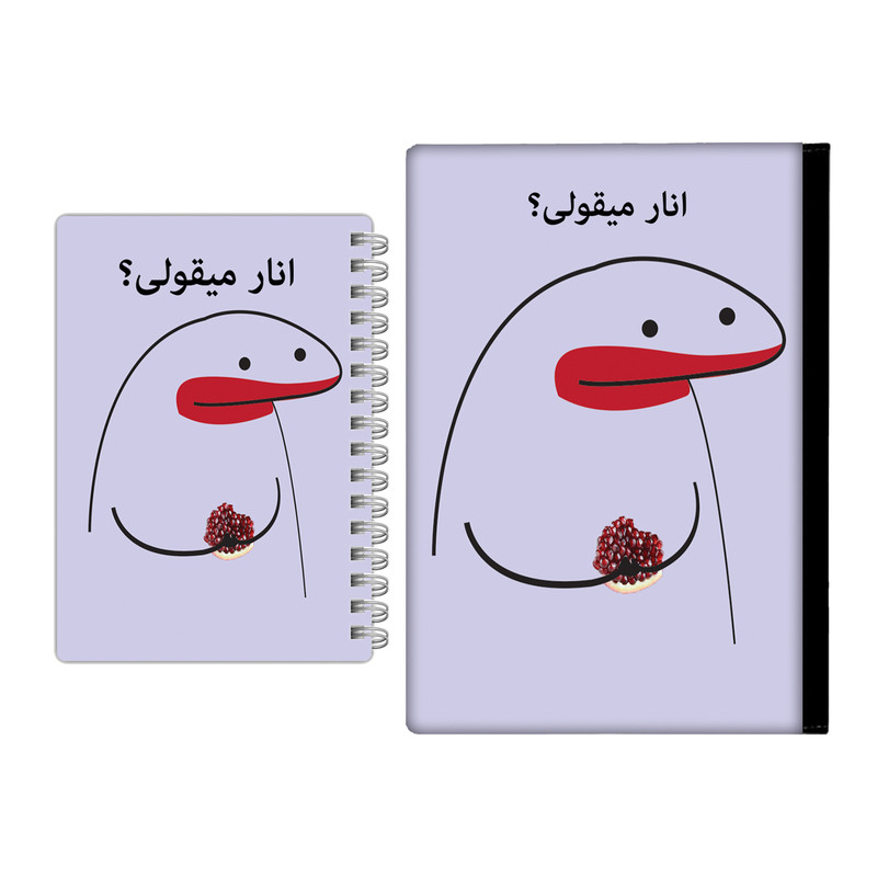 کلاسور مدل میقولی کد 2408 به همراه دفترچه یادداشت