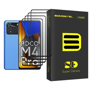 Somastel SD Glass MIX004 Screen Protector For Xiaomi Poco M4 Pro Pack Of 4