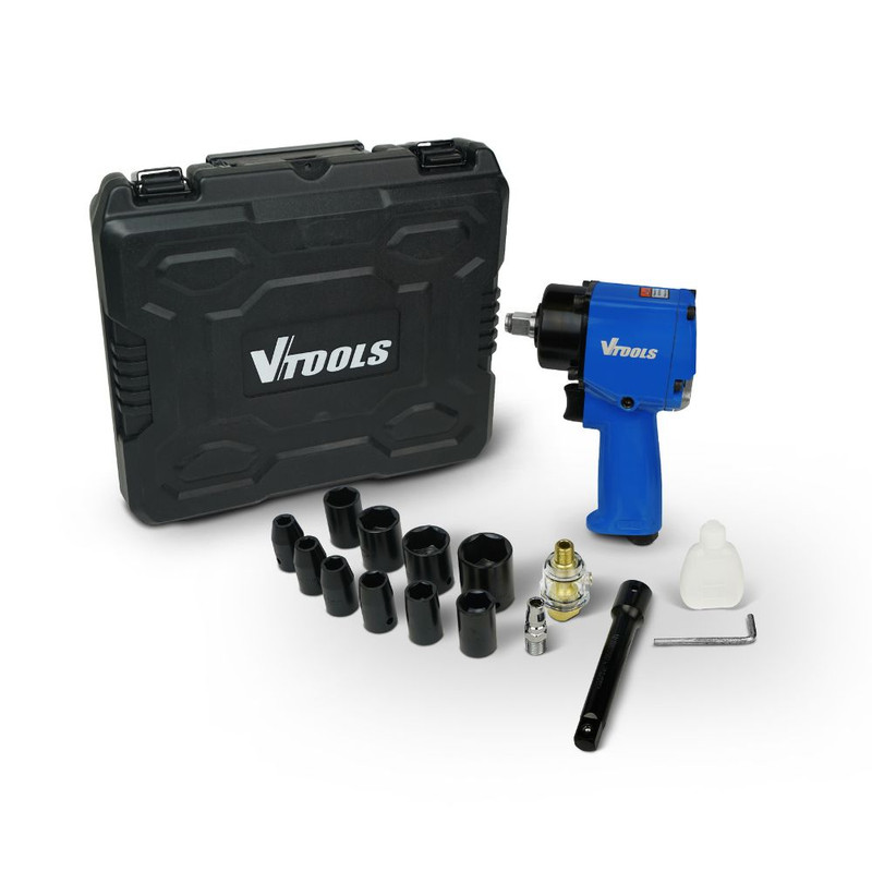 آچار بکس بادی وی تولز مدل SMT-VTOOLS-680NUSA STANDARD-1/2 مجموعه 17 عددی