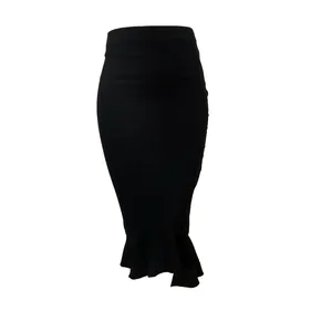 دامن زنانه ساتین مدل چین دار