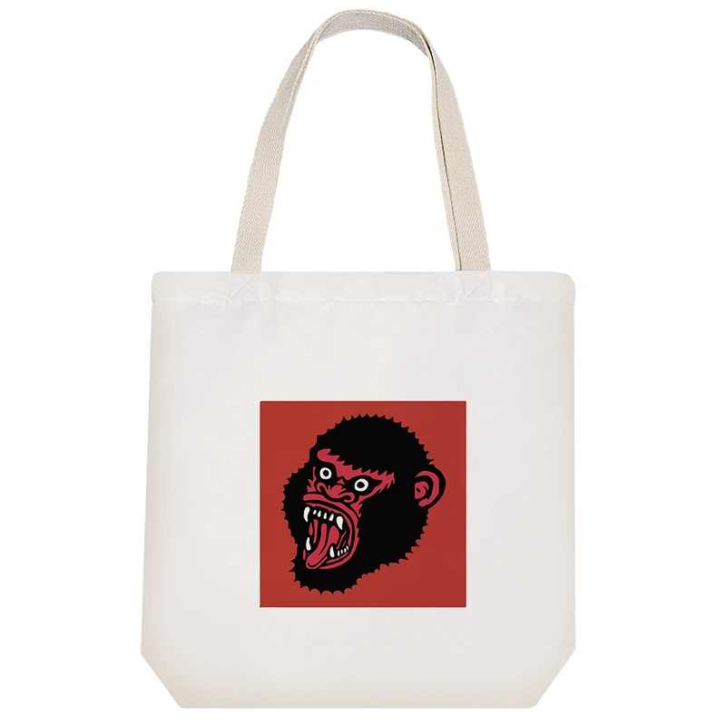 ساک خرید خندالو مدل شامپانزه قرمز کد 7426