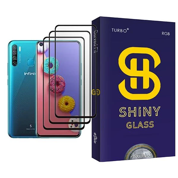 محافظ صفحه نمایش آتوچبو مدل Shiny Glass MIX003 مناسب برای گوشی موبایل اینفینیکس S5 بسته سه عددی