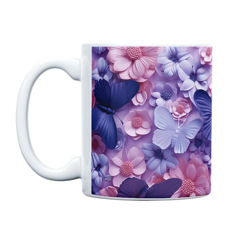 ماگ حس آمیزی طرح پروانه مدل کلاسیک کد 112