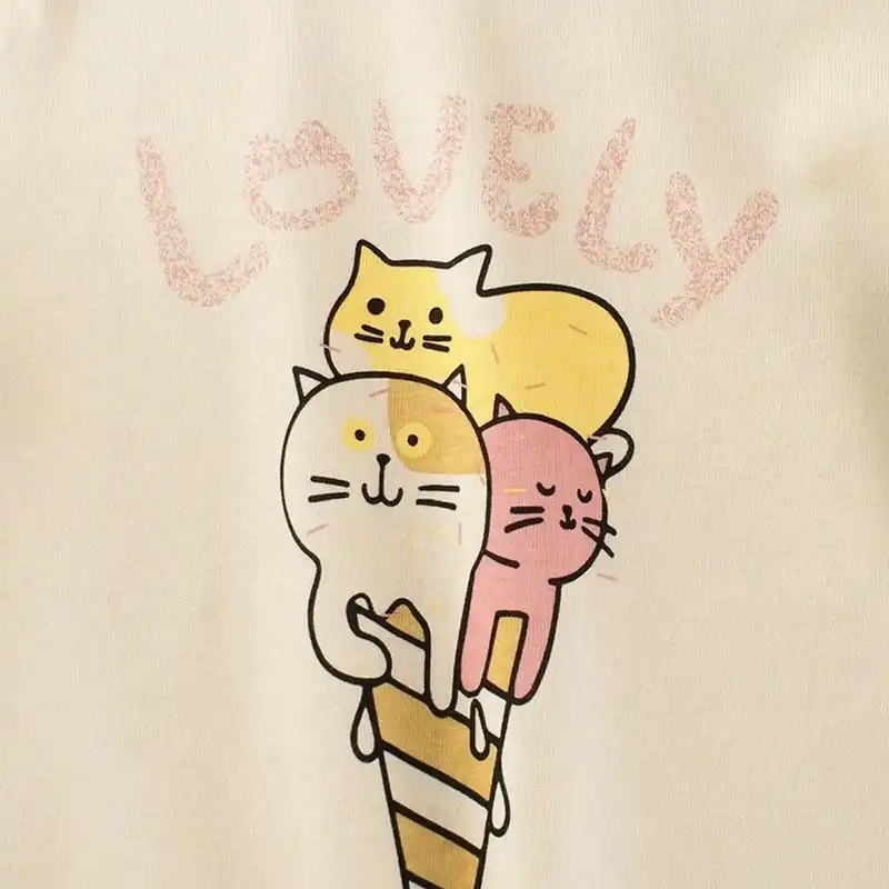 تی شرت آستین بلند دخترانه مدل MDSS-CG5505