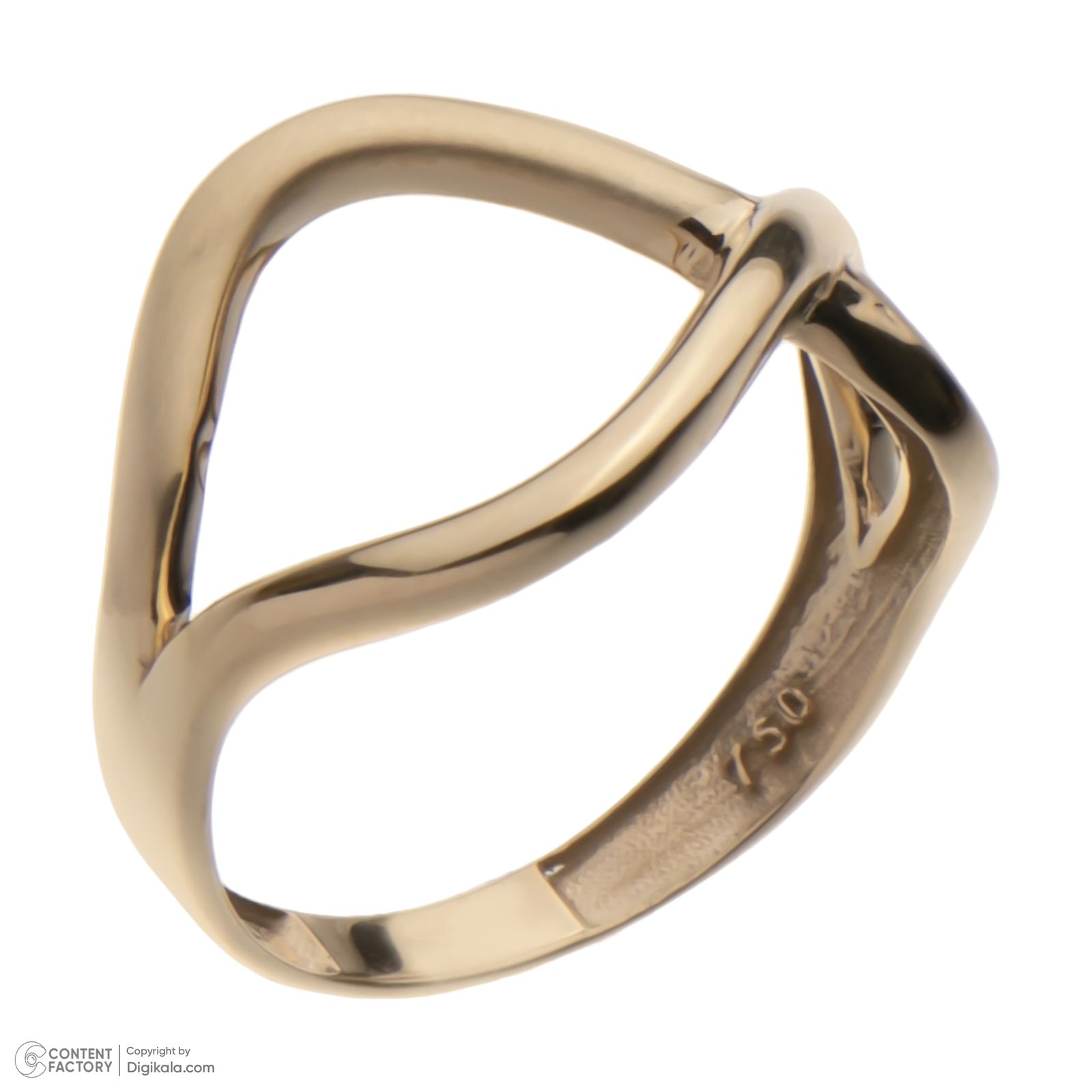 انگشتر طلا 18 عیار زنانه مایا ماهک مدل MR1288 سایز 54 - - 4