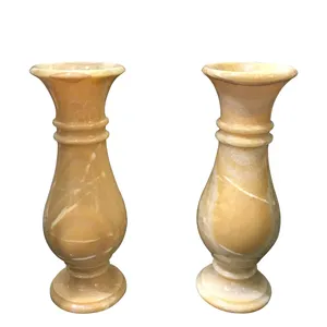 گلدان سنگی مدل اونیکس پرتغالی بسته 2 عددی