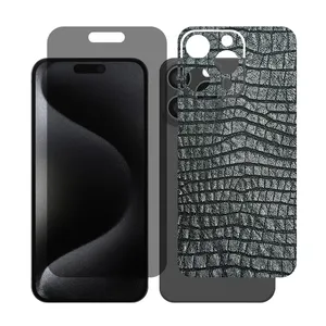 Glass Together model privacy screen protector Suitable for Apple iPhone 16 Pro Max mobile phone with back cover sticker