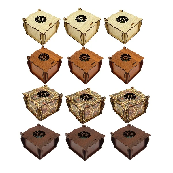 جعبه انگشتر پارلا گوهر کد 3379 مجموعه 12 عددی