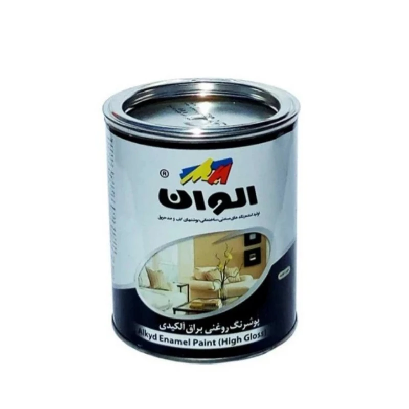 رنگ روغنی پسته ای سبز روشن الوان مدل 107 حجم 250 میلی لیتر