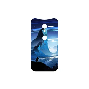 MAHOOT Blue Mountains Digital Art Cover Sticker for Motorola Moto X