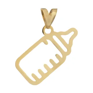 آویز گردنبند طلا 18 عیار زنانه الن نار مدل N1142