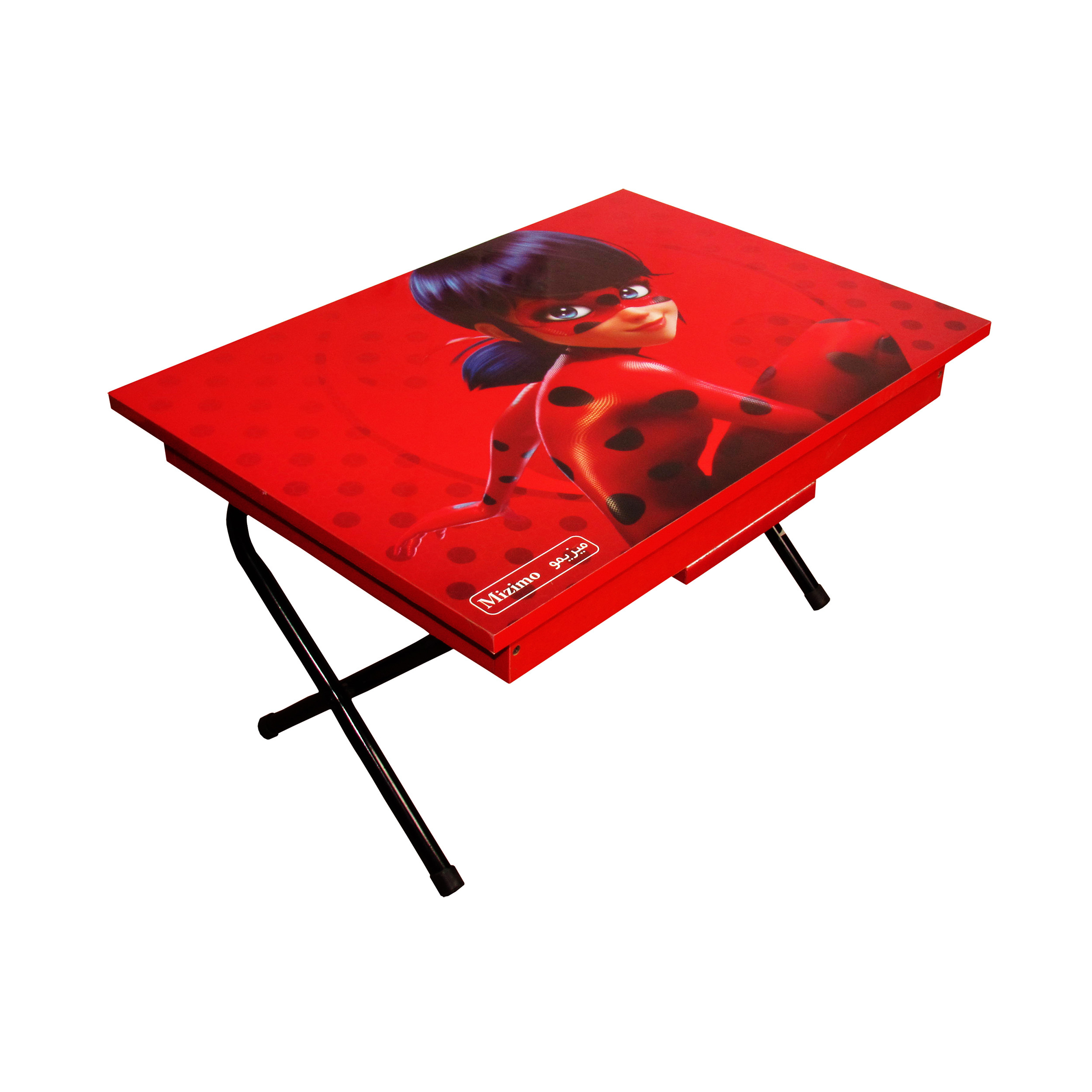 میز تحریر کودک میزیمو طرح دختر کفشدوزکی مدل تاشو کد 3507 میز تحریر کودک میزیمو طرح دختر کفشدوزکی مدل تاشو کد 3507