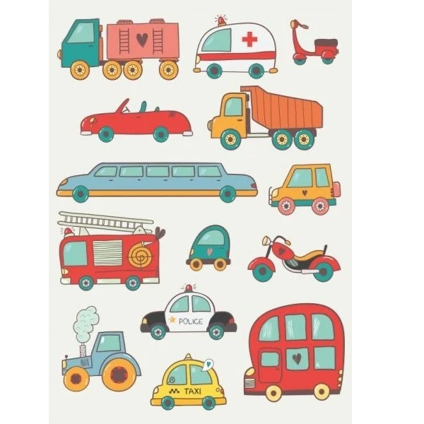 برچسب مدل ماشین و وسایل حمل و نقل کد 1018