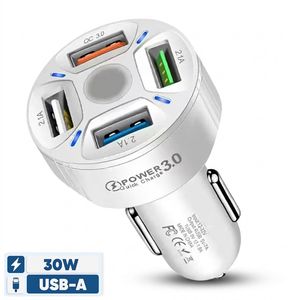 شارژر فندکی 30 وات چهار پورت مدل BK-360