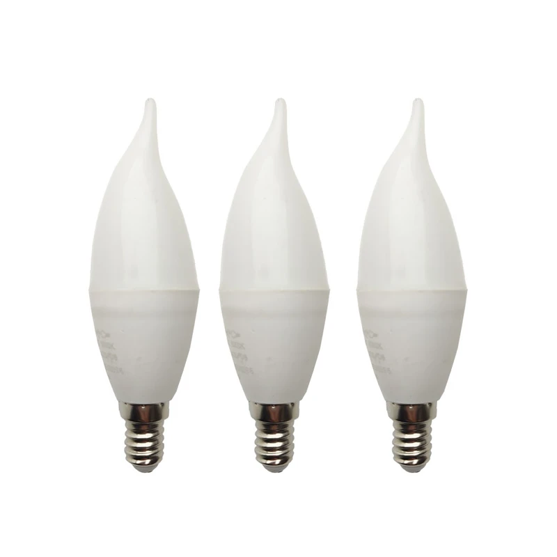 لامپ ال ای دی 8 وات زانیس مدل اشکی پایه E14 بسته 3 عددی