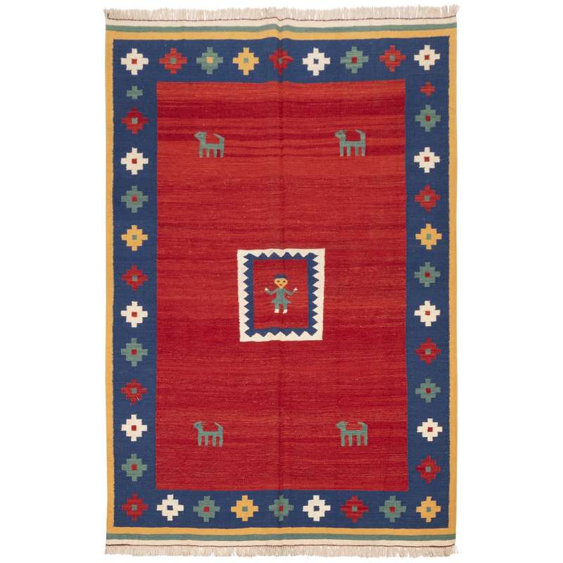 گلیم دستباف سه و نیم متری سی پرشیا کد 171700