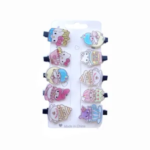 گیره مو دخترانه مدل Kitty01 بسته 10 عددی