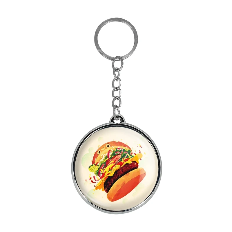 جاکلیدی خندالو طرح فست فود مدل دوطرفه کد 3105531056