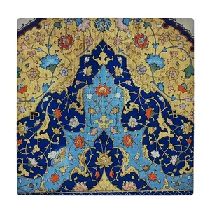 کاشی طرح نقوش هندسی ایرانی مدل لوحی BDT130