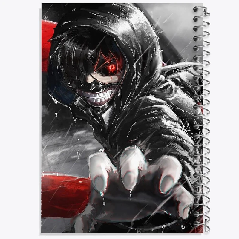 دفتر شطرنجی 50 برگ خندالو طرح کانکی کن انیمه توکیو غول Tokyo Ghoul کد 11906