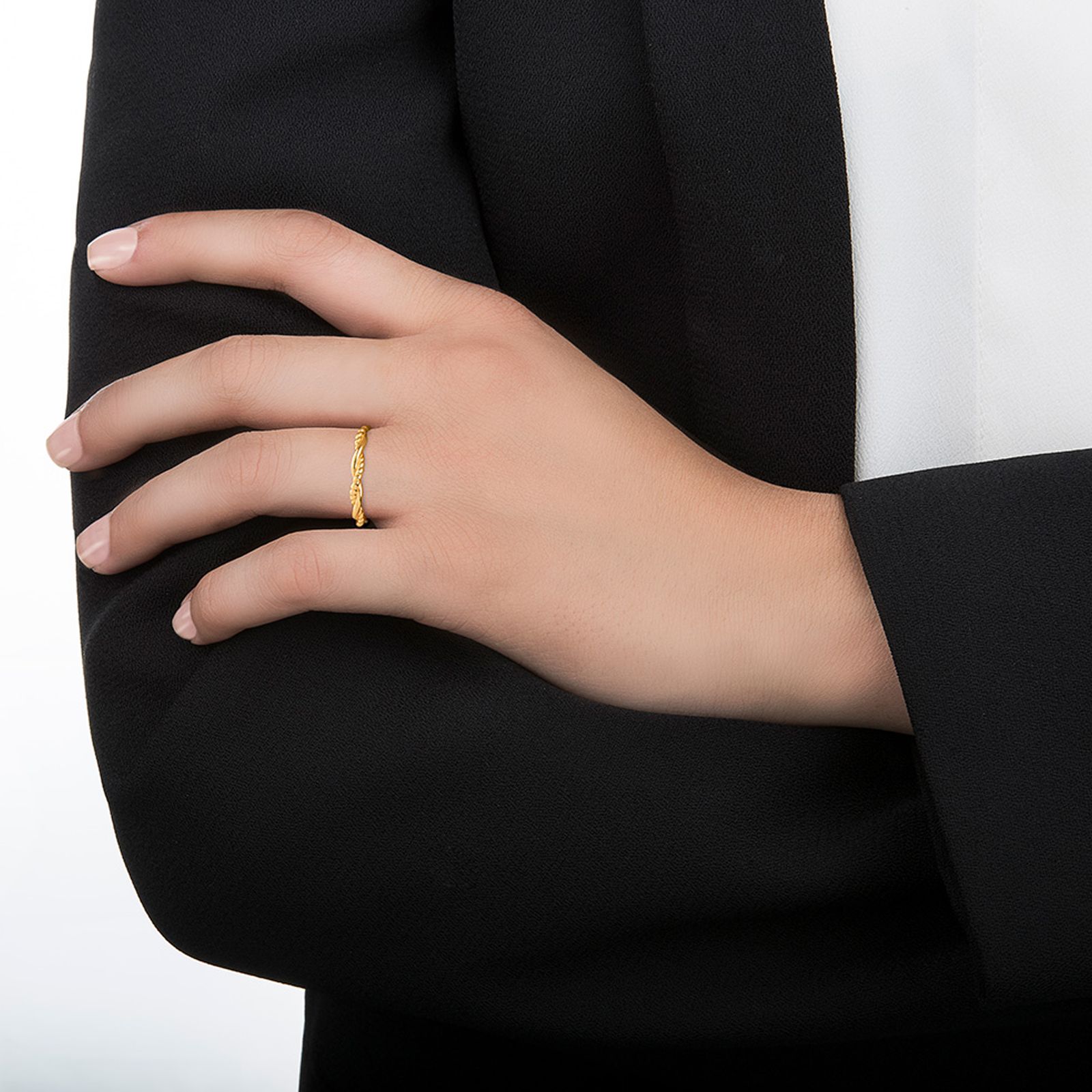 انگشتر طلا 18 عیار زنانه کیا گالری مدل AR474 -  - 2