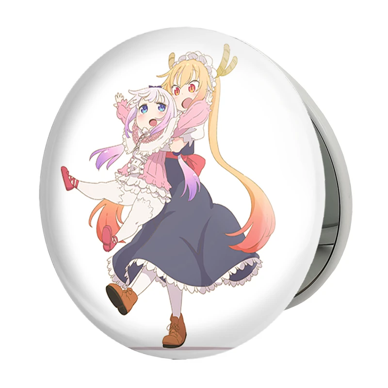 آینه جیبی خندالو طرح توهرو و کانا انیمه اژدهای خدمتکار کوبایاشی مدل تاشو کد 36268