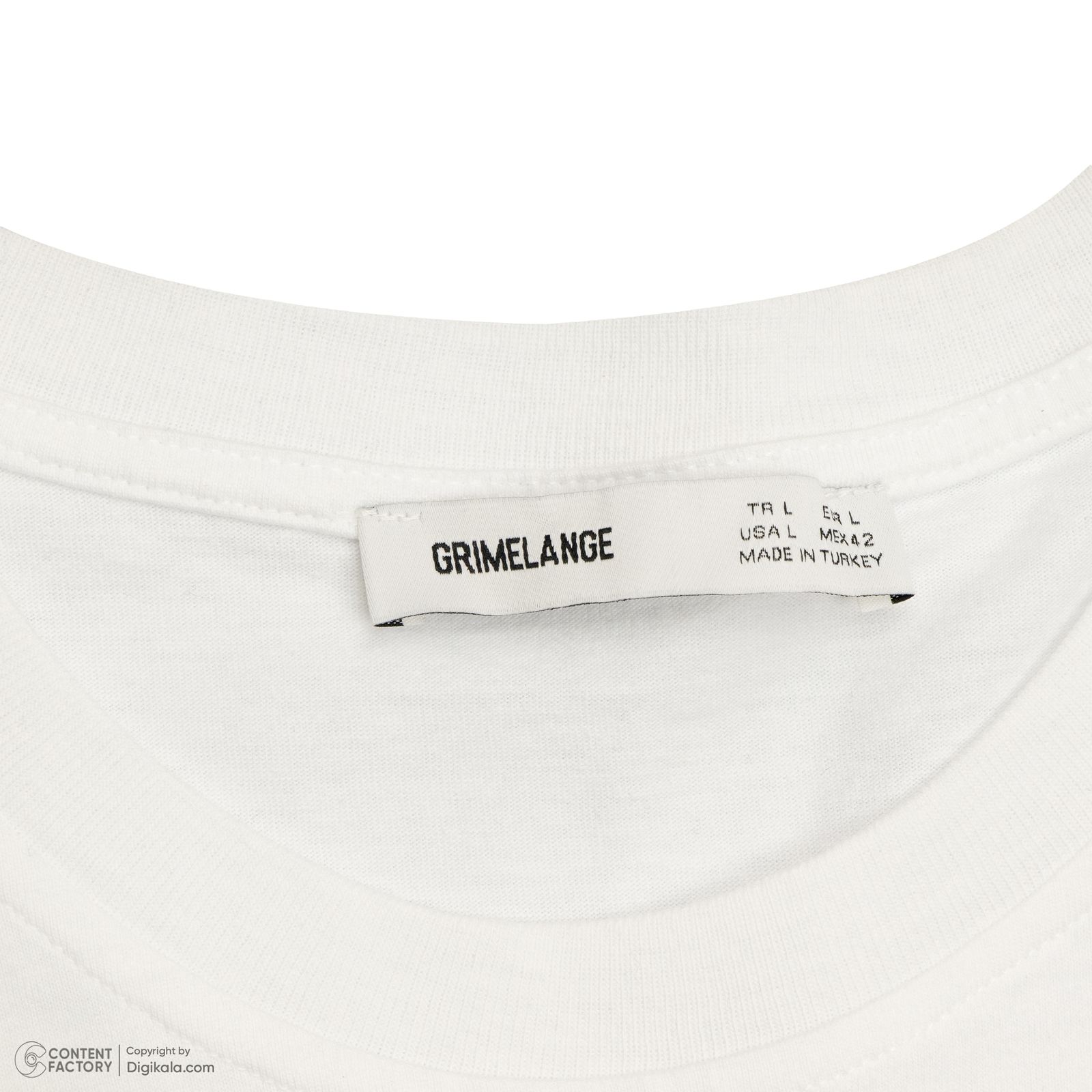 تی شرت آستین کوتاه مردانه گریملانژ مدل 2024 رنگ سفید -  - 3