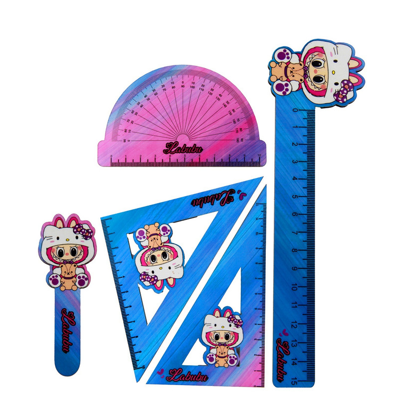 ست خط‌کش مدل لبوبو کد 1524 مجموعه 5 عددی