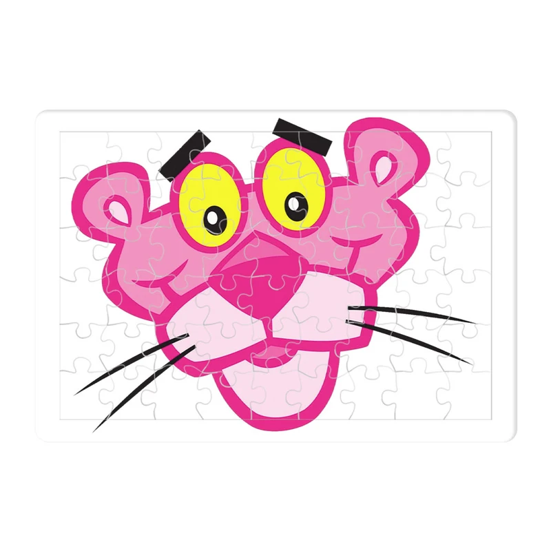 پازل 54 تکه هومرو مدل PL668 طرح انیمیشن پلنگ صورتی