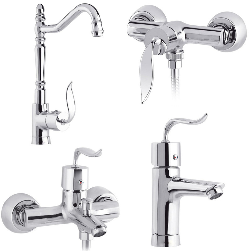 ست شیرآلات رز مدل اسمارت نایت مجموعه 6 عددی