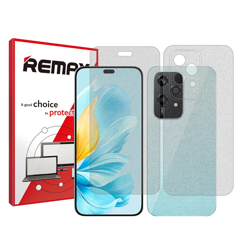 محافظ صفحه نمایش مات ریمکس مدل Resistant‌ مناسب برای گوشی موبایل آنر 200 Lite به همراه محافظ پشت گوشی