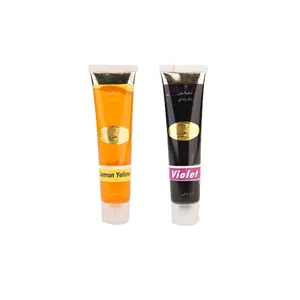 رنگ خوراکی ژله ای زرد لیمویی و بنفش نیلیگون - 100 گرم بسته 2 عددی