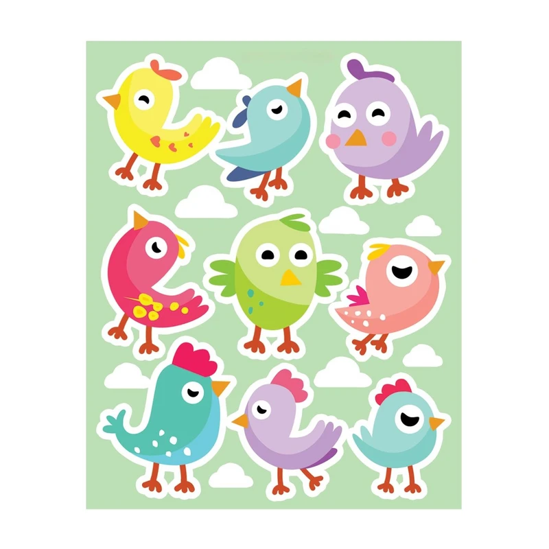 استیکر تزئینی موبایل و تبلت مدل پرنده مجموعه ۹ عددی