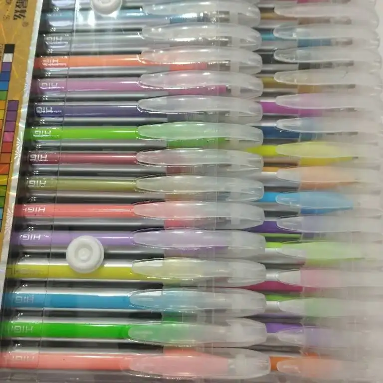 خودکار ژویکسوا مدل اکلیلی و پاستلی طرح نئونی بسته 48 عددی