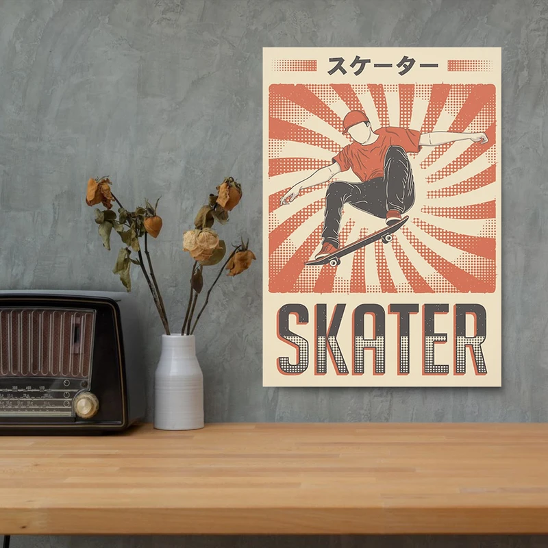 پوستر صبا طرح طرح کلاسیک اسکیت سواری کد 12