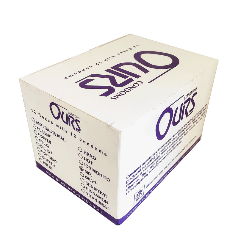 کاندوم اورز مدل میکس بسته 12 عددی