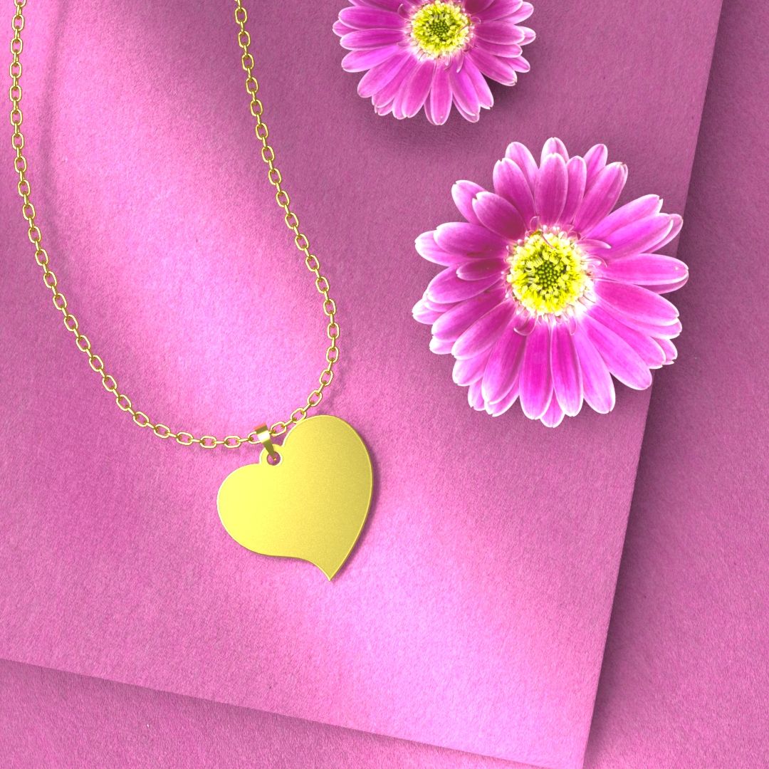 گردنبند طلا 18 عیار زنانه مدوپد مدل قلب کد E3-1-1282 - - 4