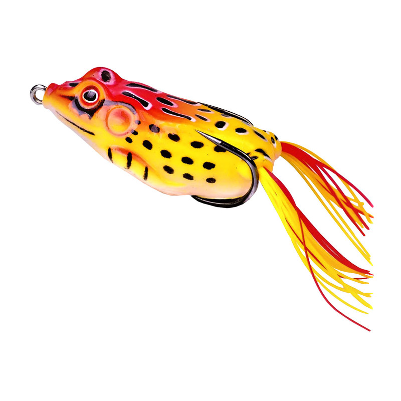 طعمه ماهیگیری مدل قورباغه ژله ای دم ریشی کد FOL-021