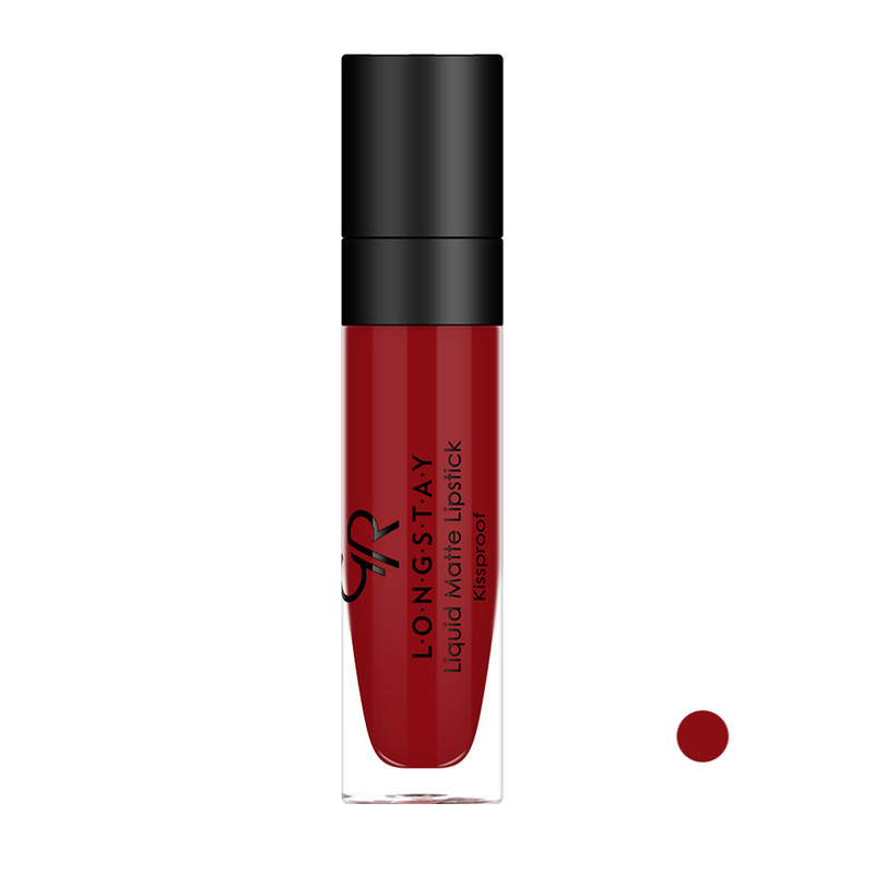 رژ لب مایع مات گلدن رس مدل LONGSTAY شماره 18