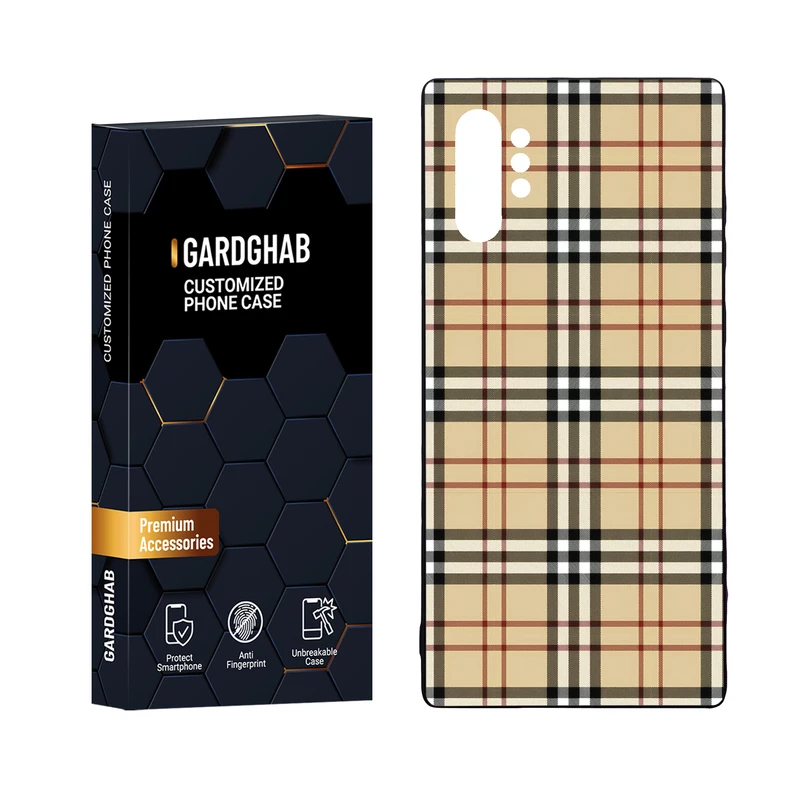 کاور گارد قاب مدل دورژله ای پشت گلس ساده مناسب برای گوشی موبایل سامسونگ Galaxy Note 10 Plus