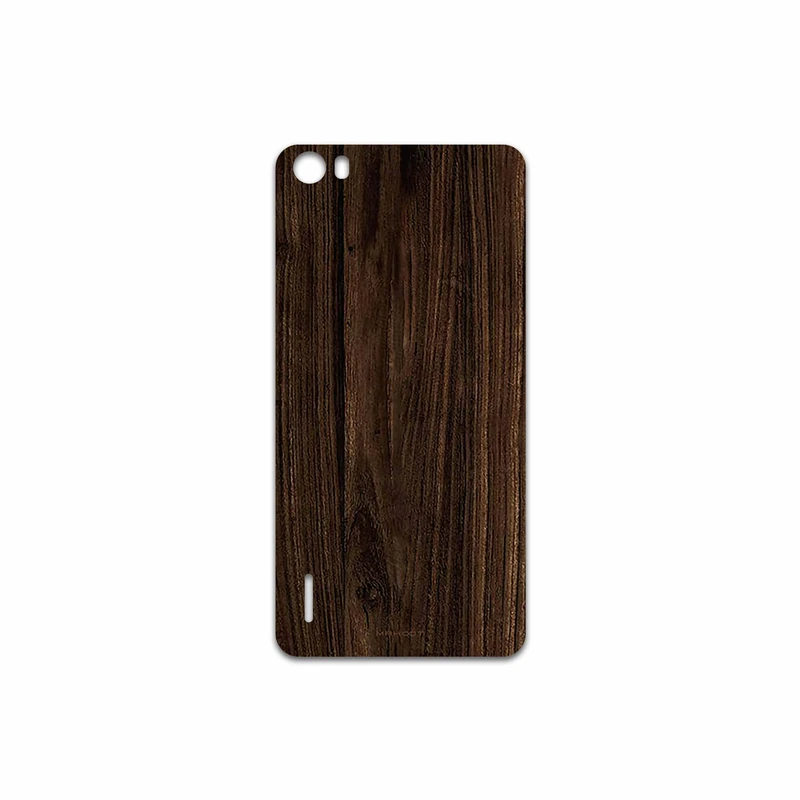 برچسب پوششی ماهوت مدل Dark Walnut Wood مناسب برای گوشی موبایل آنر 6