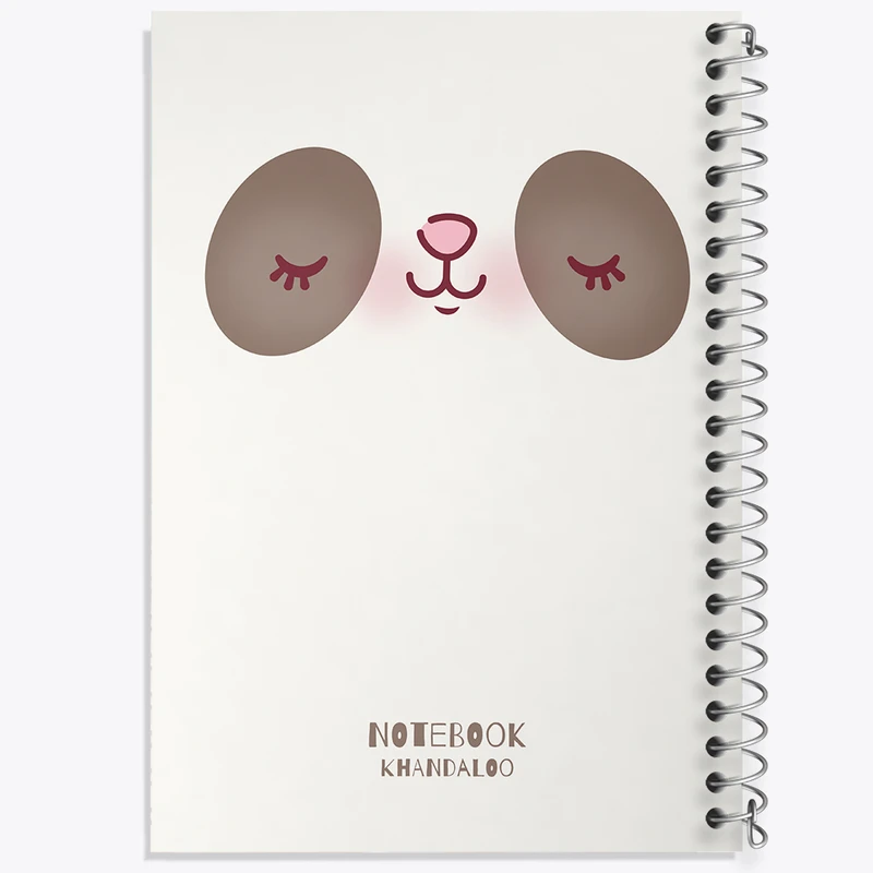 دفتر شطرنجی 50 برگ خندالو مدل پاندا کیوت کد N1565