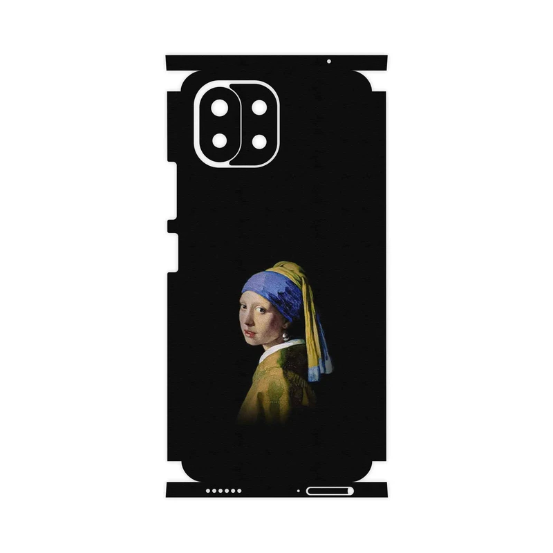 برچسب پوششی ماهوت مدل Girl with a Pearl Earring of Vermeer-FullSkin مناسب برای گوشی موبایل شیائومی 11 Lite 5G NE
