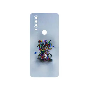 MAHOOT Collage of surreal Portrait of Women 4 Cover Sticker for Motorola One Action