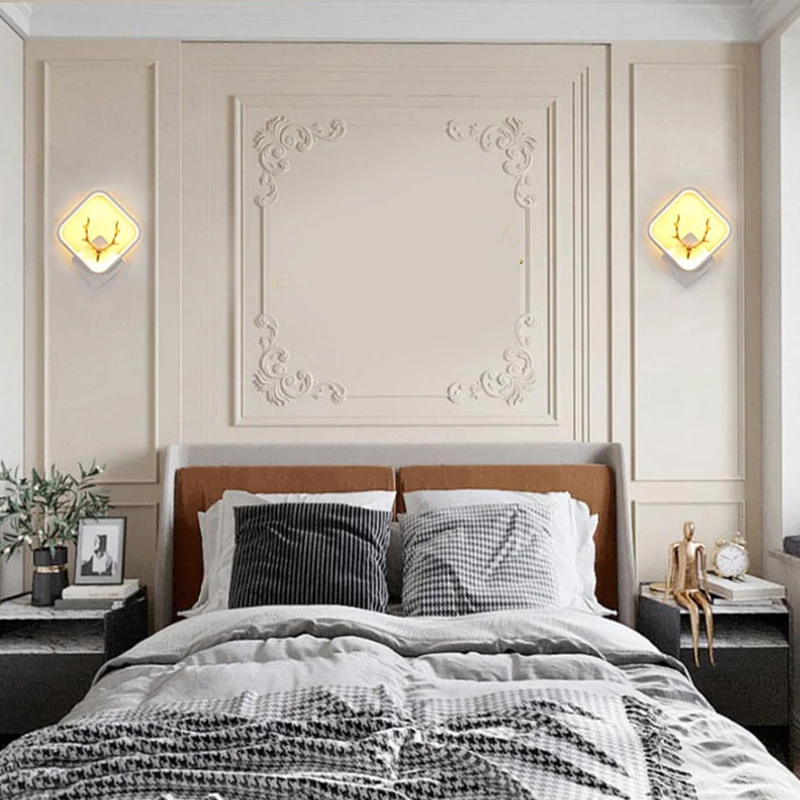 عکس شماره 5 : چراغ دیواری مدل ال ای دی طرح گوزن