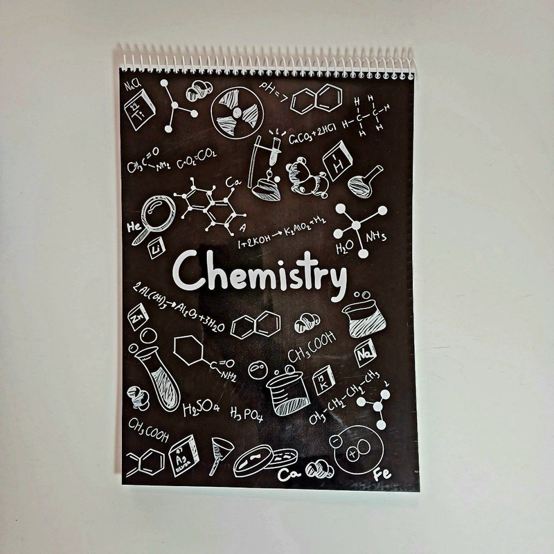 دفتر شطرنجی 100 برگ طرح شیمی کد S2