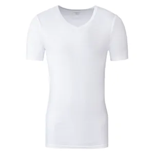 زیرپوش آستین دار یقه هفت مردانه مدل L100 رنگ سفید